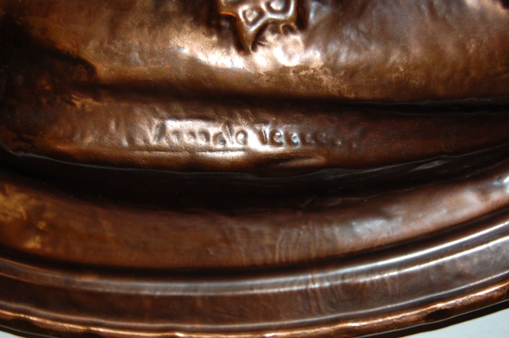 20ième siècle Plaque Rondel en cuivre de Pierre Paul Rubens en vente
