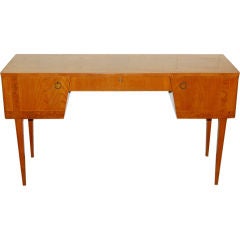 Swedish Art Moderne Elm Vanity Dressing Table