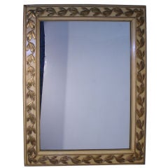 Directoire Style Painted and Gilt Framed Mirror