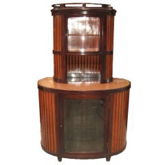 Mahogany and Birch Wood Cabinet by JOSEF HOFFMANN