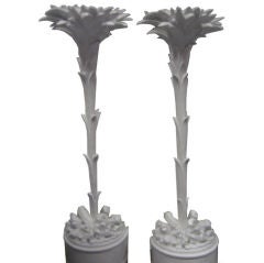 Pair of Serge Roche Torchieres - Floor Lamps