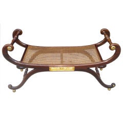 American Regency Caned Seat  Window Bench