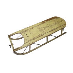 Antique Iron and Wood Sled