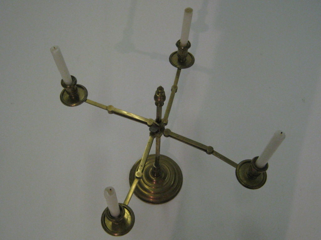19th Century Interesting mechanical single candelabra
