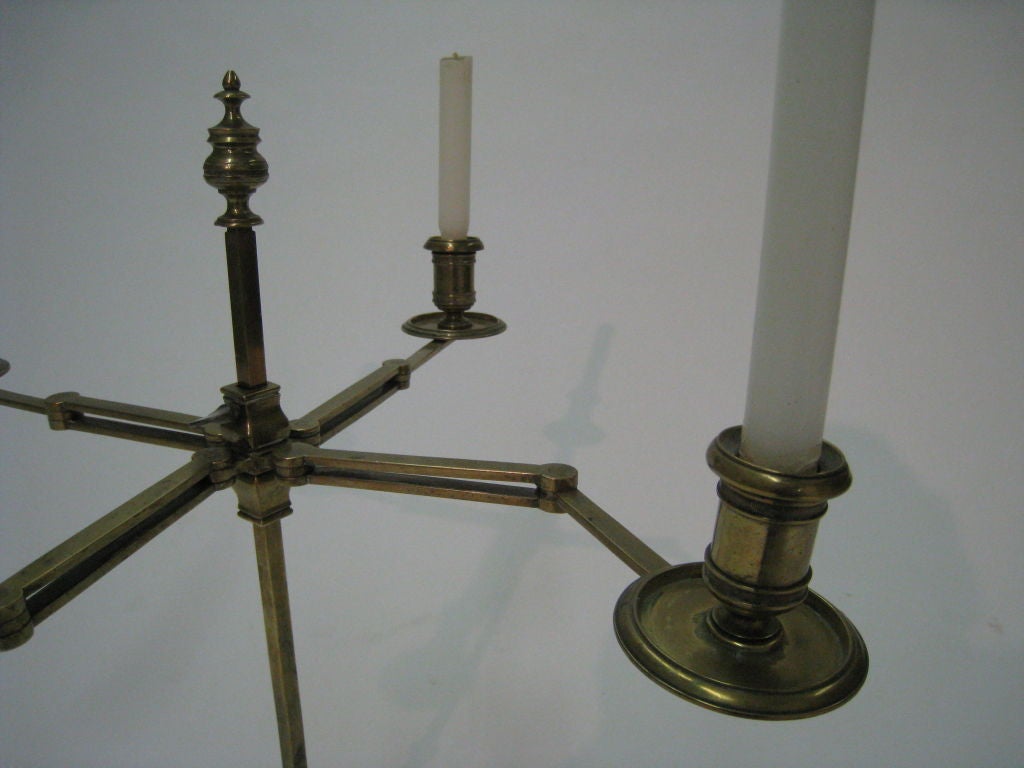 Brass Interesting mechanical single candelabra