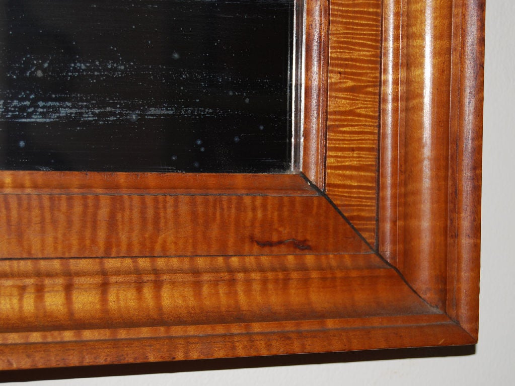 Mirror in Tiger Maple Frame, Pennsylvania, Circa 1840