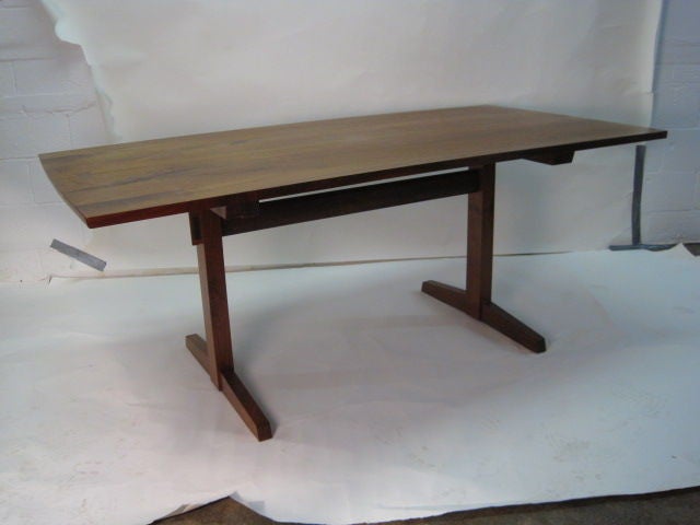 A Trestle Table by George Nakashima For Sale 2