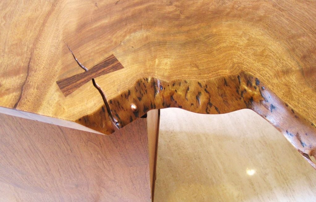 20th Century Walnut Conoid Desk By George Nakashima