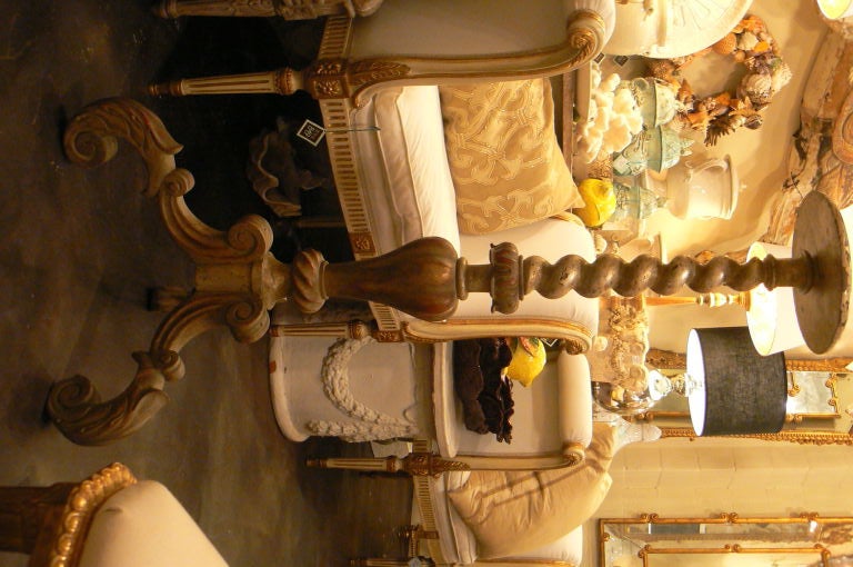 Unusually Tall Antique Pedestal