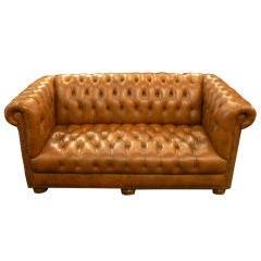 Pair of Vintage Chesterfield Love Seats