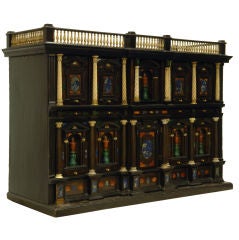 Antique Ebonized Table Cabinet