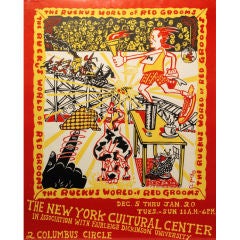 Sport Poster, New York, 1973 by Red Grooms