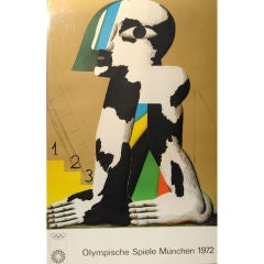 Olympic Games poster , Munich, 1972 by Horst Anthes