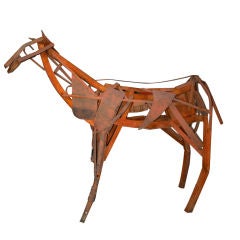 Life Size Metal Horse Sculpture by Artist: Stephen Oakes