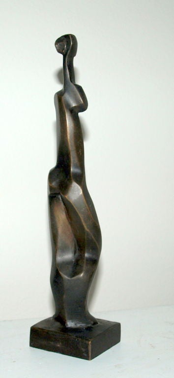 Fine Bronze Figurative Abstract Sculpture by: Elena Laveron 3