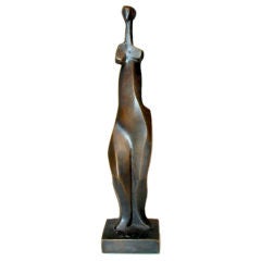 Fine Bronze Figurative Abstract Sculpture by: Elena Laveron