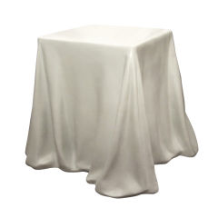 Elegant Faux-draped Side Table