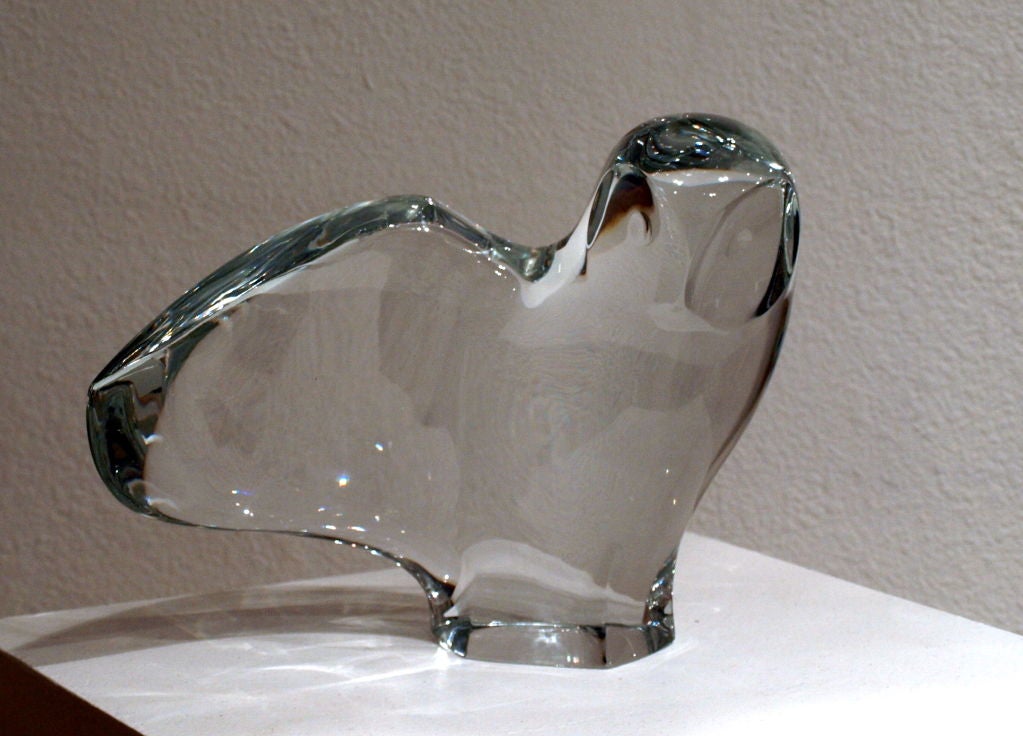 Baccarat Crystal Owl designed by Robert Rigot 3