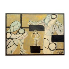 Elegant Abstract Figurative Painting by Artist: “Cyrstofer” Elegant Abstract Figurative Painting by Artist: “Cyrstofer”