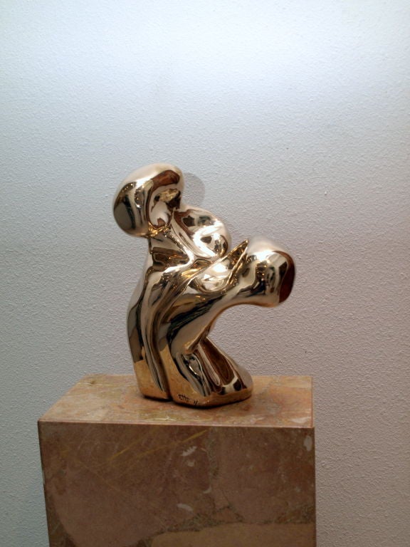 American Bronze Abstract Sculpture by Artist Richard Etts For Sale