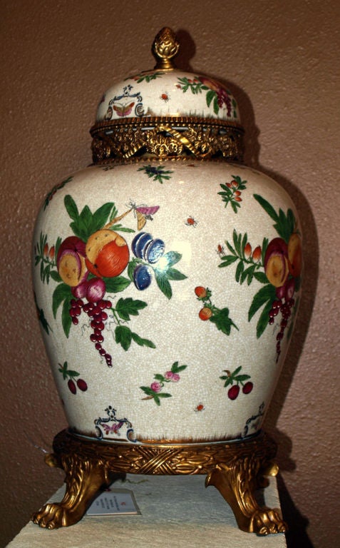 Pair of Ornate Chinese Ginger Jars