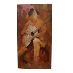 Vintage Figurative Abstract Painting by Artist Richard Meyers