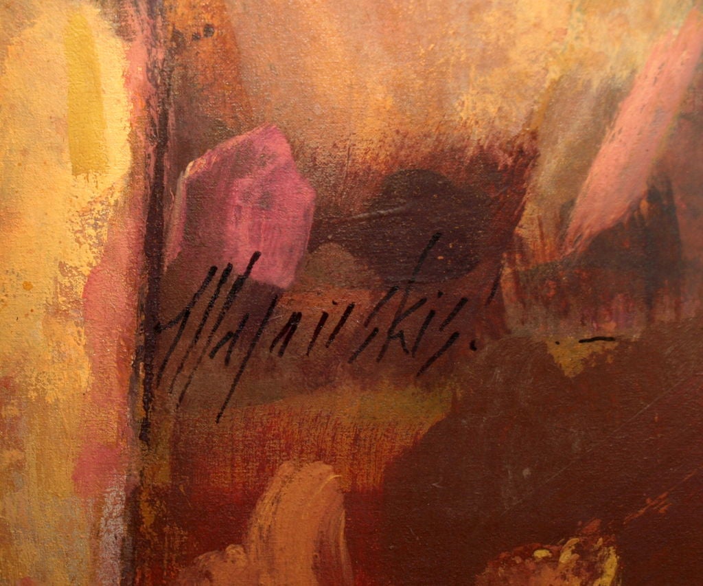 20th Century Figurative Abstract Painting by Artist Richard Meyers For Sale