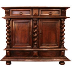 French Antique Louis XIII Walnut Buffet