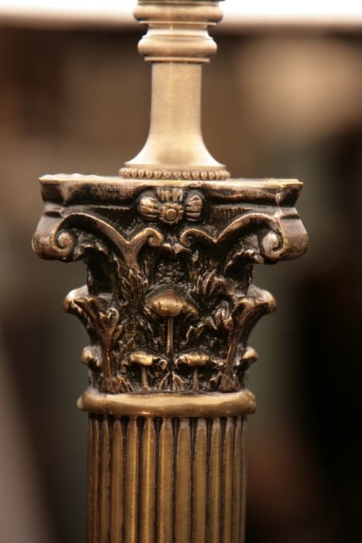 French Neoclassic Silver Plated Lamp