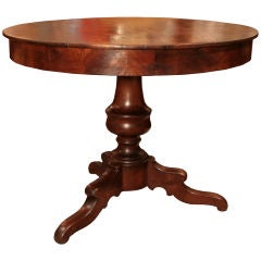 French Louis Philippe Period Solid Walnut Gueridon