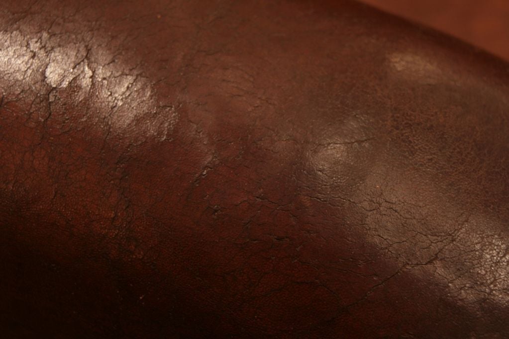 French Art Deco Period Leather Club Chair 6
