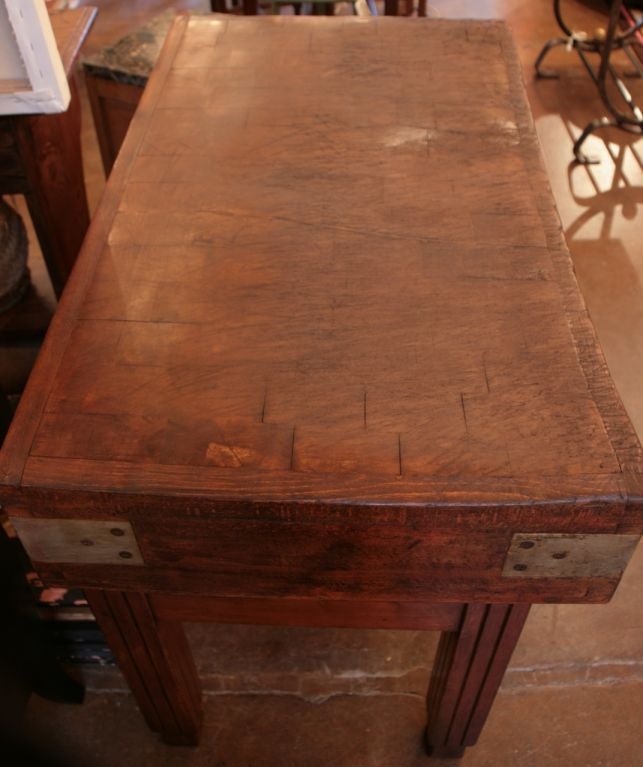 oak butcher block table