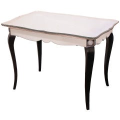 French Art Deco Petite Mirrored Coffee Table