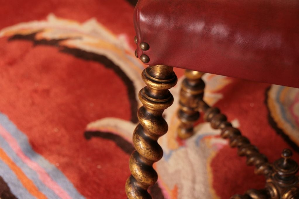 Pair of French Napoleon III Period Stools 3