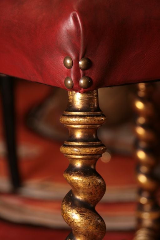Pair of French Napoleon III Period Stools 4