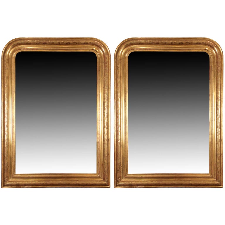Faux Pair of Louis Philippe Period Mirrors from France