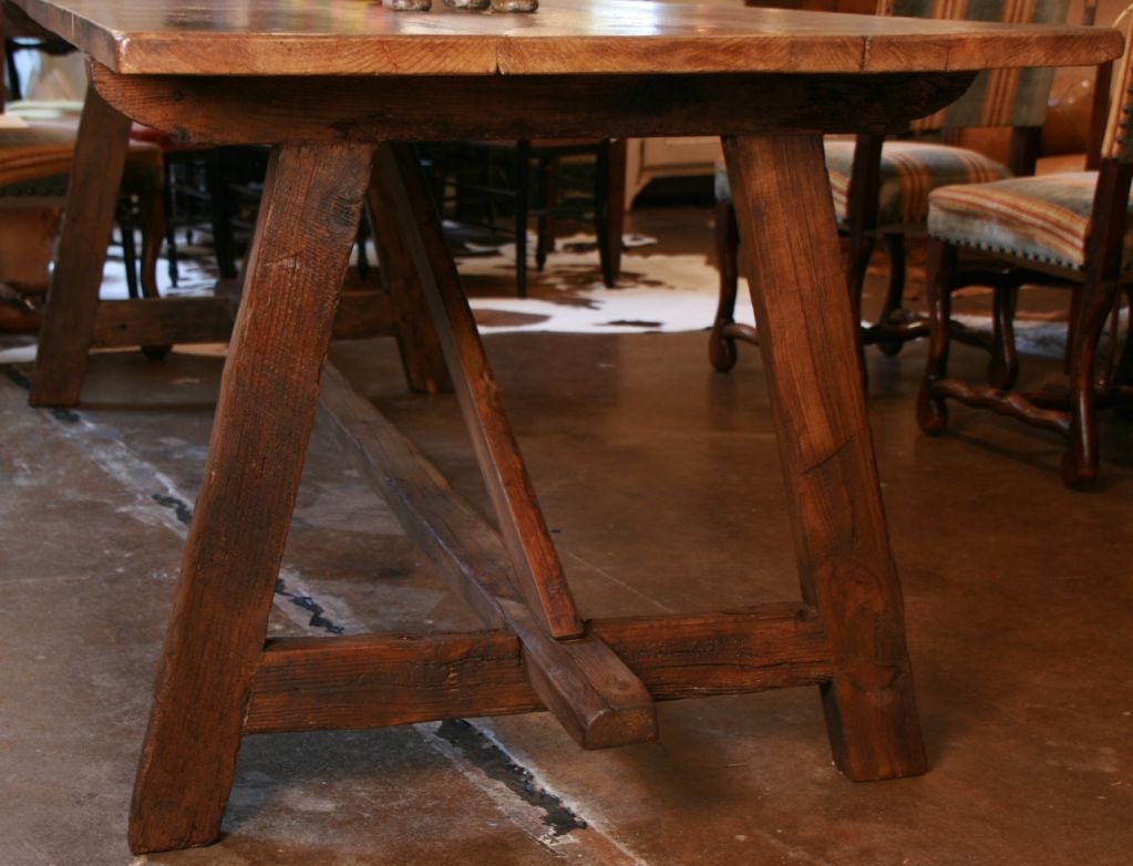 Spanish Solid Oak and Fir Farm Table
