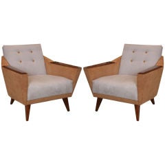 Pair of French Vintage 1950's Armchairs