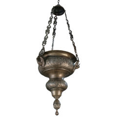 Spanish Antique Silver Plated incense burner lantern.