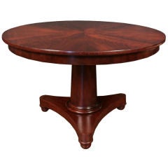 French "Grand Gueridon" Mahogany Table