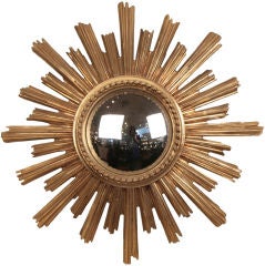 Spanish Vintage Gilded Sunburst Mirror