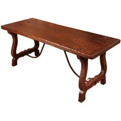 Spanish Hand Scraped Walnut Coffee Table