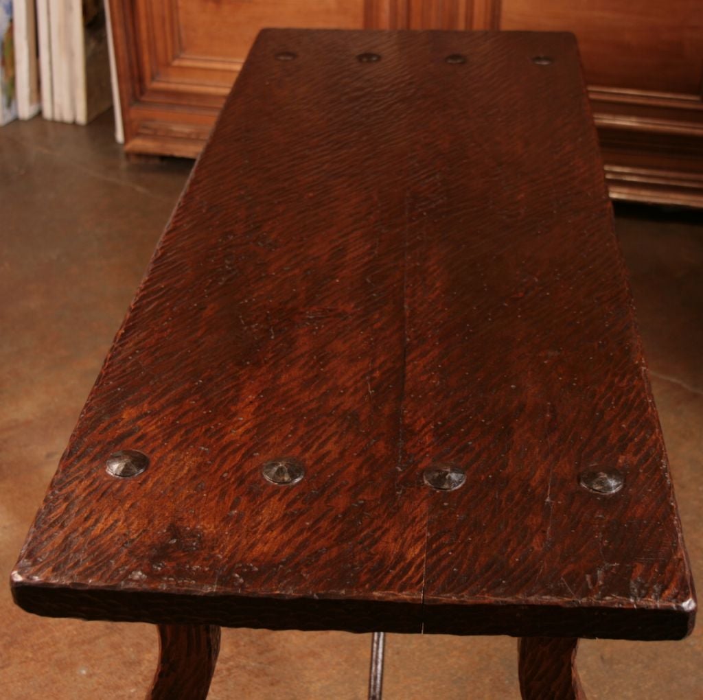 Spanish Hand Scraped Walnut Coffee Table