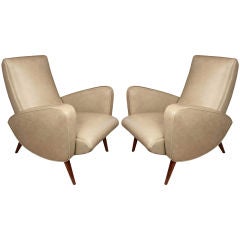 Pair of Vintage French Armchairs
