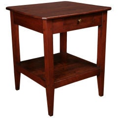 Antique French Directoire Period Cherry Wood Side Table