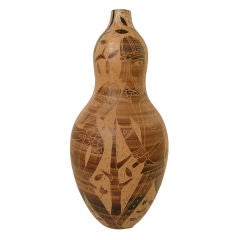 EXCEPTIONAL TERRACOTTA VASE DEPICTING GREEK WARRIORS by Fantoni