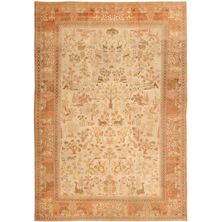 Antique Tabriz Persian Rug / Carpet