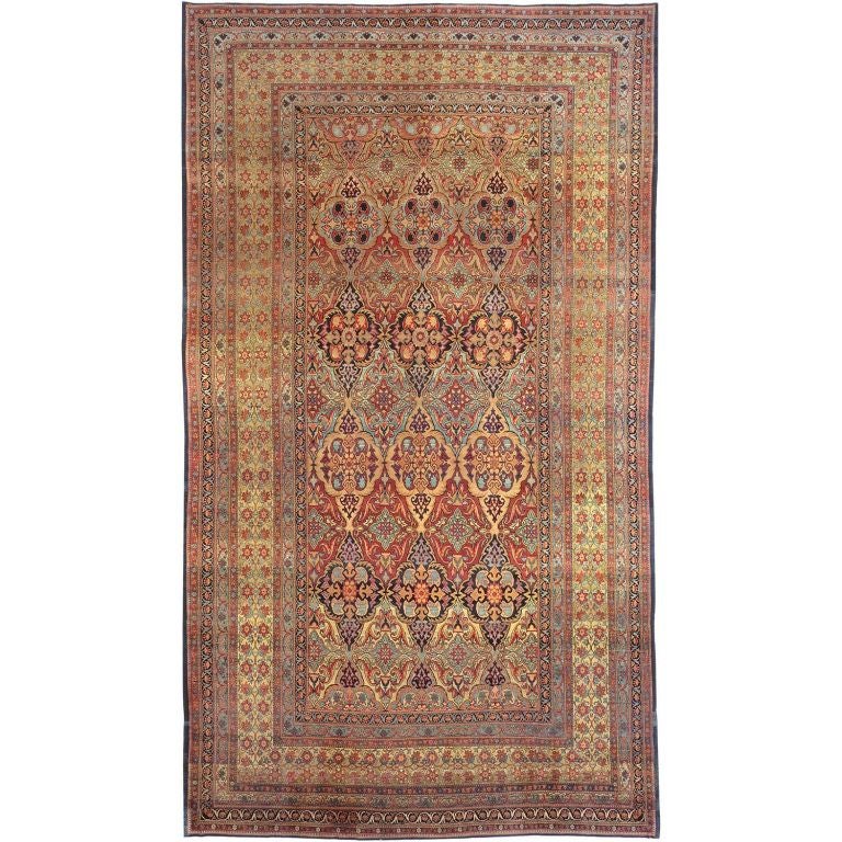 Antique Persian Kerman Carpet