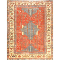 Antique Bakshaish Rug Size:11'x14'6