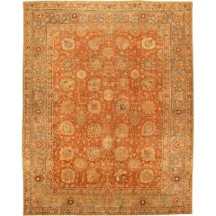 Antique Tabriz Carpet Size: 12' x 15'
